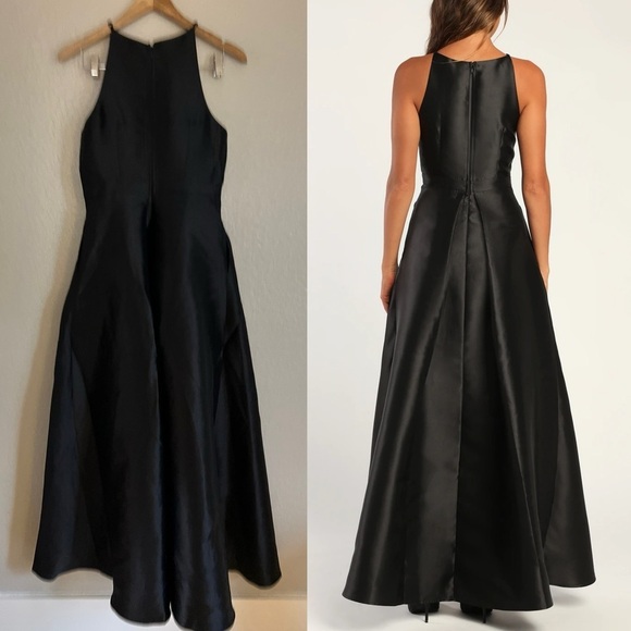 NWOT Broadway Show Black High-Low Maxi Dress - Picture 3 of 7